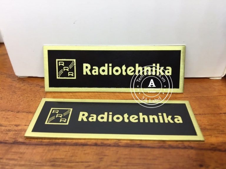 Logo dán thùng loa Radiotehnika